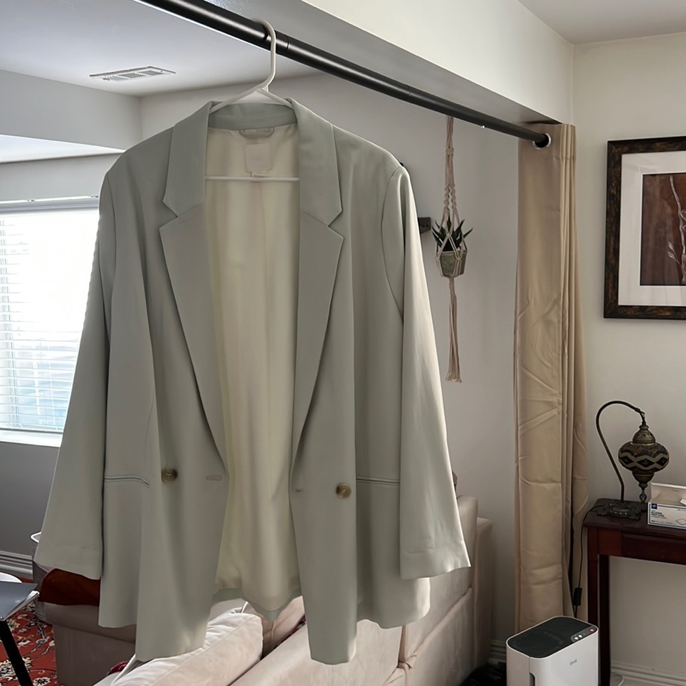 pale blue blazer